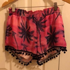 Pink Palm Tree Shorts